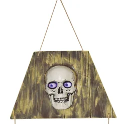 Party City Hanging Coffin With Animated Skull, 5Ft - Halloween Decoration| Door Décor & Signs