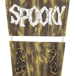 Party City Hanging Coffin With Animated Skull, 5Ft - Halloween Decoration| Door Décor & Signs