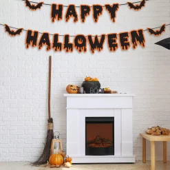 Party City Happy Halloween Cardstock Banners, 2Ct| Decorations