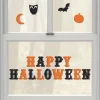 Party City Happy Halloween Gel Cling Decals 18Ct - Modern Halloween| Decorations