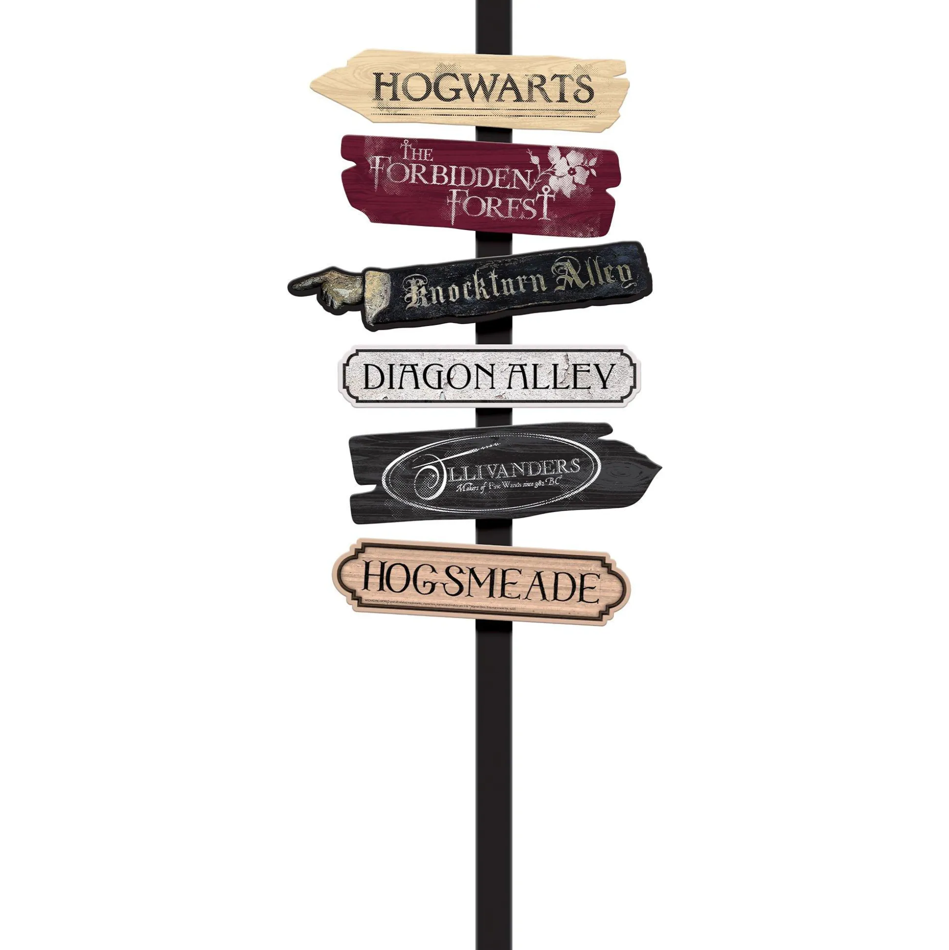 Party City Harry Potter Fiberboard Directional Yard Stake, 47.1In| Decorations