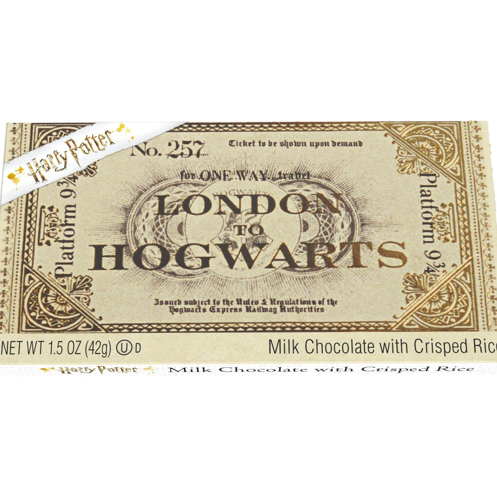 Discount Harry Potter Platform 9 3/4 Ticket To Hogwarts Chocolate Bar Chocolate Candy