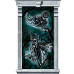 Party City Haunted Forest Window Posters 2Ct| Window & Wall Décor