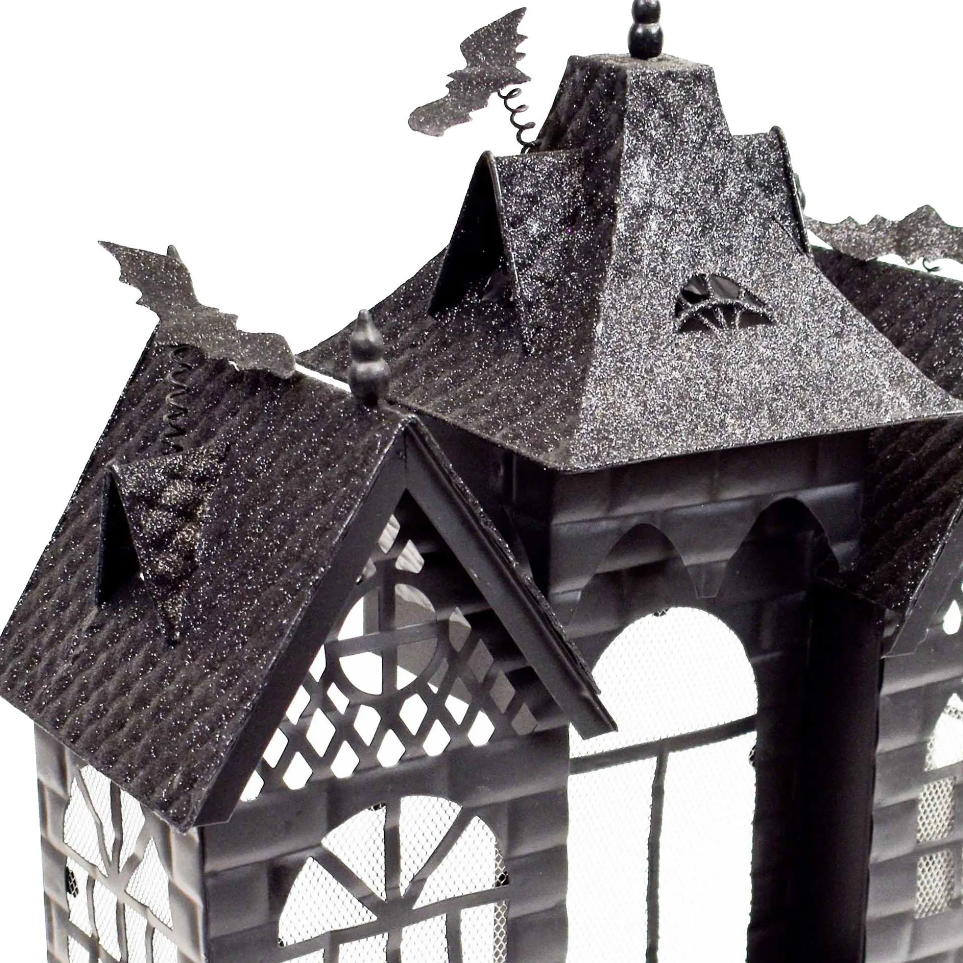 Party City Haunted Manor Metal Tea Light Candle Holder, 10In - Halloween Decoration| Home Décor