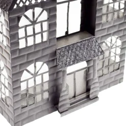 Party City Haunted Manor Metal Tea Light Candle Holder, 10In - Halloween Decoration| Home Décor