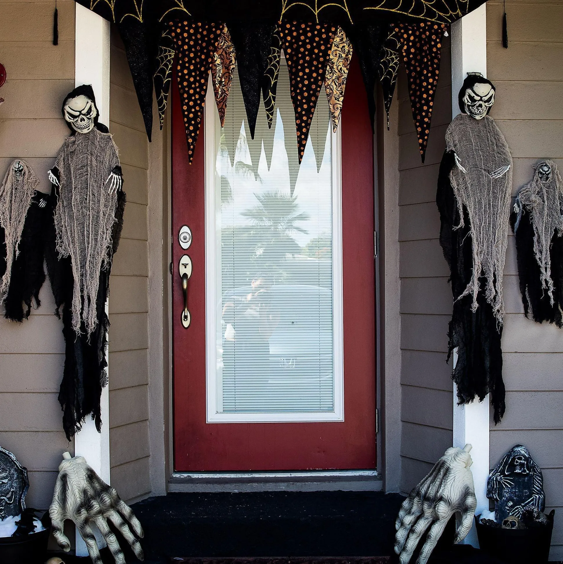Party City Haunting Reaper Decoration| Hanging Decorations
