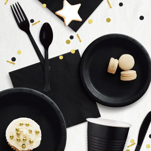 Party City Heavy-Duty Plastic Cutlery Set For 20 Guests, 80Ct| Disney Villains
