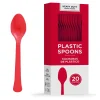 Party City Heavy-Duty Plastic Spoons, 20Ct| Get Axed