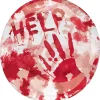 Party City Help Blood Splatter Plastic Balloon, 18In - Clearz| Balloons