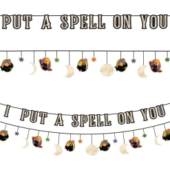 Party City Hocus Pocus Letter Banner With Accent Banner, 12Ft| Window & Wall Décor