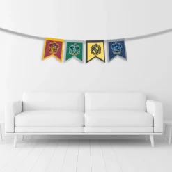 Party City Hogwarts Felt Pennant Banner, 6Ft - Harry Potter| Decorations