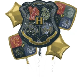 Party City Hogwarts Foil Balloon Bouquet, 5Pc - Harry Potter| Harry Potter Hogwarts