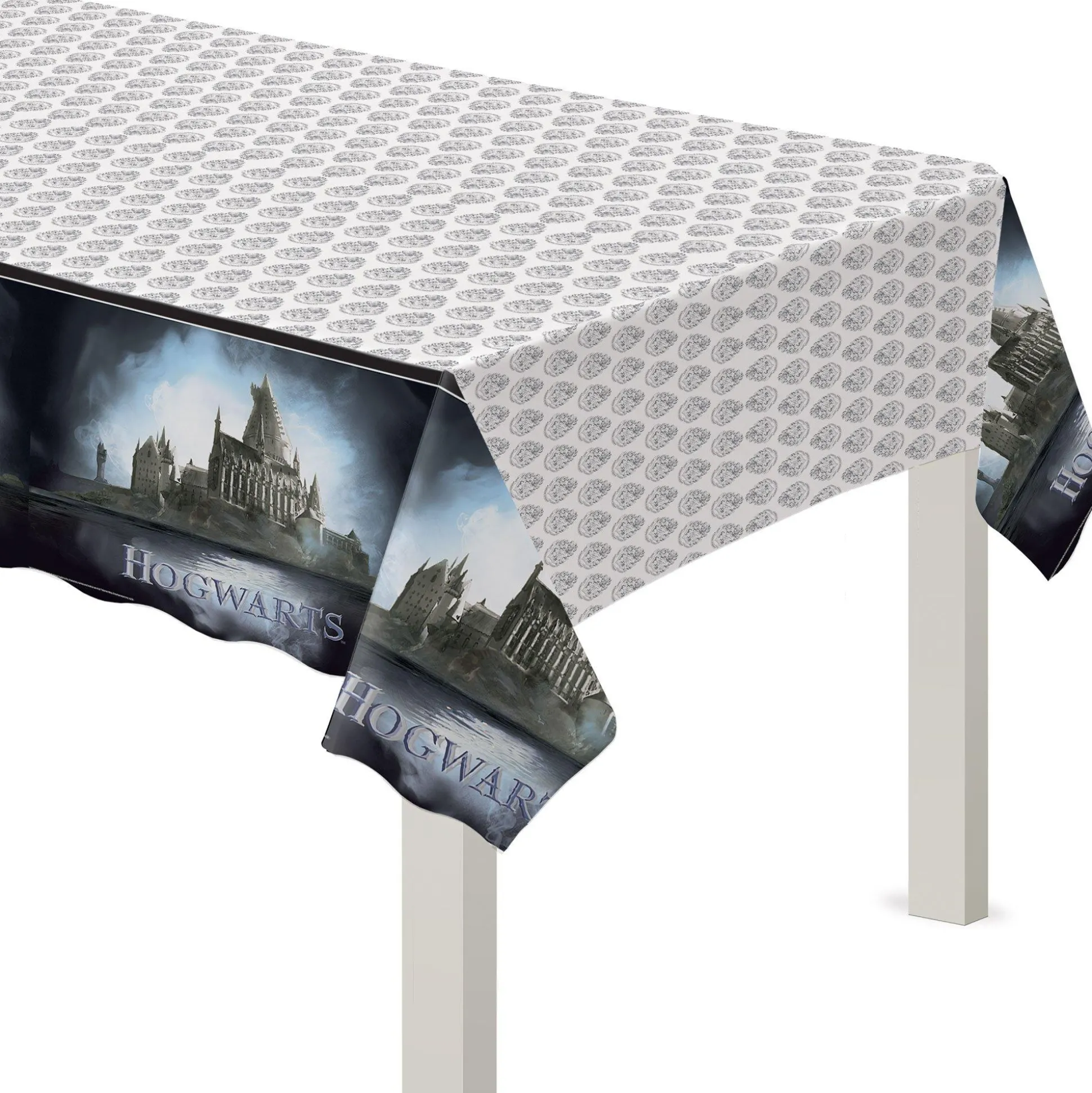 Party City Hogwarts Plastic Table Cover, 54In X 96In - Harry Potter| Tableware & Serveware