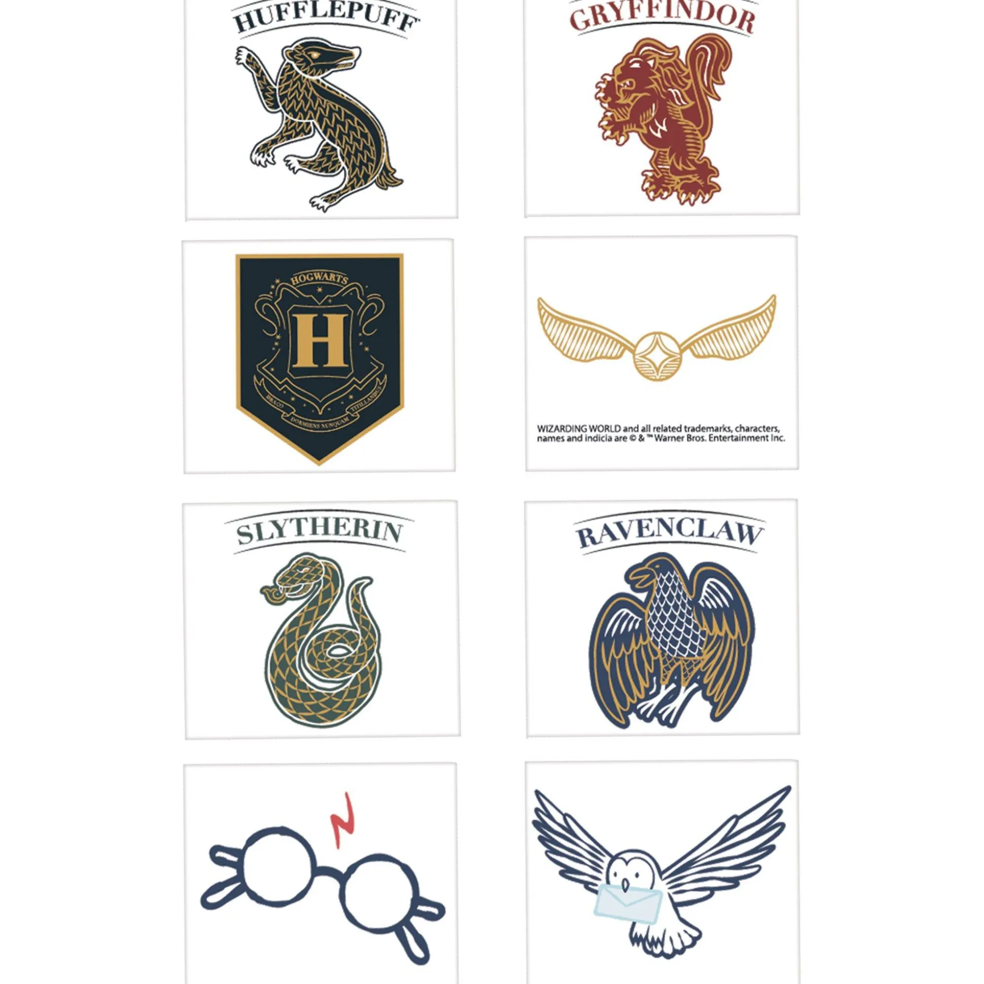 Party City Hogwarts United Temporary Tattoos, 24Ct - Harry Potter| Harry Potter Hogwarts