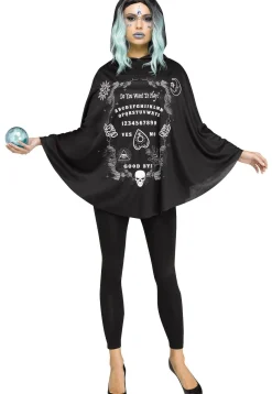 Cheap Hooded Spirit Board Poncho For Adults Women Witch