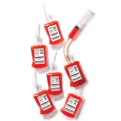 Party City Horror Monster Blood Bag Drink Pouches, 10Oz, 10Ct| Get Axed