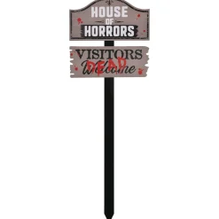 Party City House Of Horrors Yard Stake| Yard Stakes & Signs