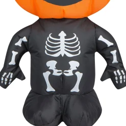 Party City Inflatable Halloween Pumpkin Boy Decoration, 19.6In| Spooky Friends