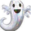 Party City Iridescent Friendly Ghost Foil Balloon, 25In X 28In - Halloween| Trunk Or Treat
