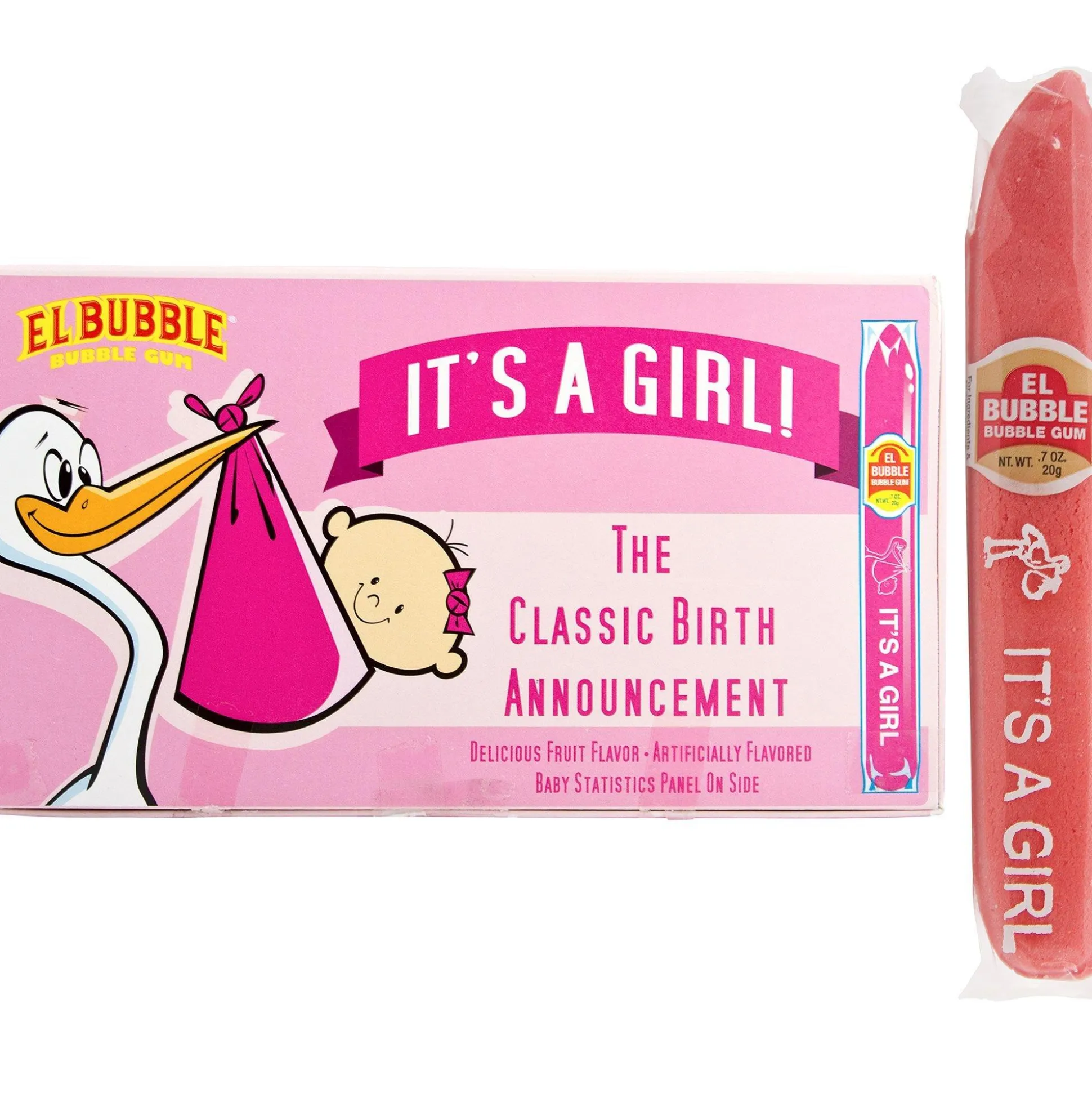 Hot It's A Girl Bubble Gum Cigars 36Ct Candy Buffet By Color