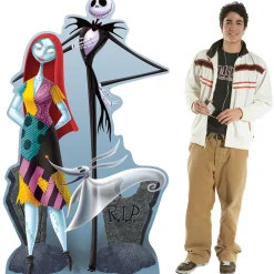 Party City Jack Skellington & Sally Cardboard Cutout, 6Ft - The Nightmare Before Christmas| Decorations