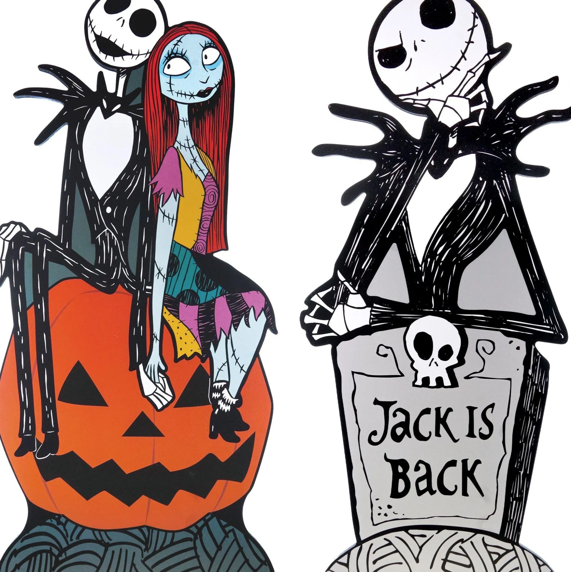 Party City Jack Skellington Or Jack & Sally Mdf Sign, 30In - Disney The Nightmare Before Christmas| The Nightmare Before Christmas