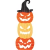 Party City Jack-O'-Lantern Corrugated Metal Stacked Sign, 9.8In X 28In| Yard Stakes & Signs
