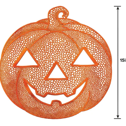 Party City Jack-O'-Lantern Vinyl Placemat, 15In| Spooky Friends