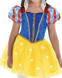 Party City Kids' Light-Up Snow White Costume - Disney Snow White & The Seven Dwarfs|Girl Disney Princess