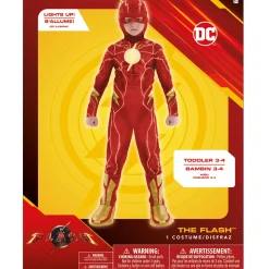 Party City Kids' Light-Up The Flash Costume - Dc Studios|Boy Superhero
