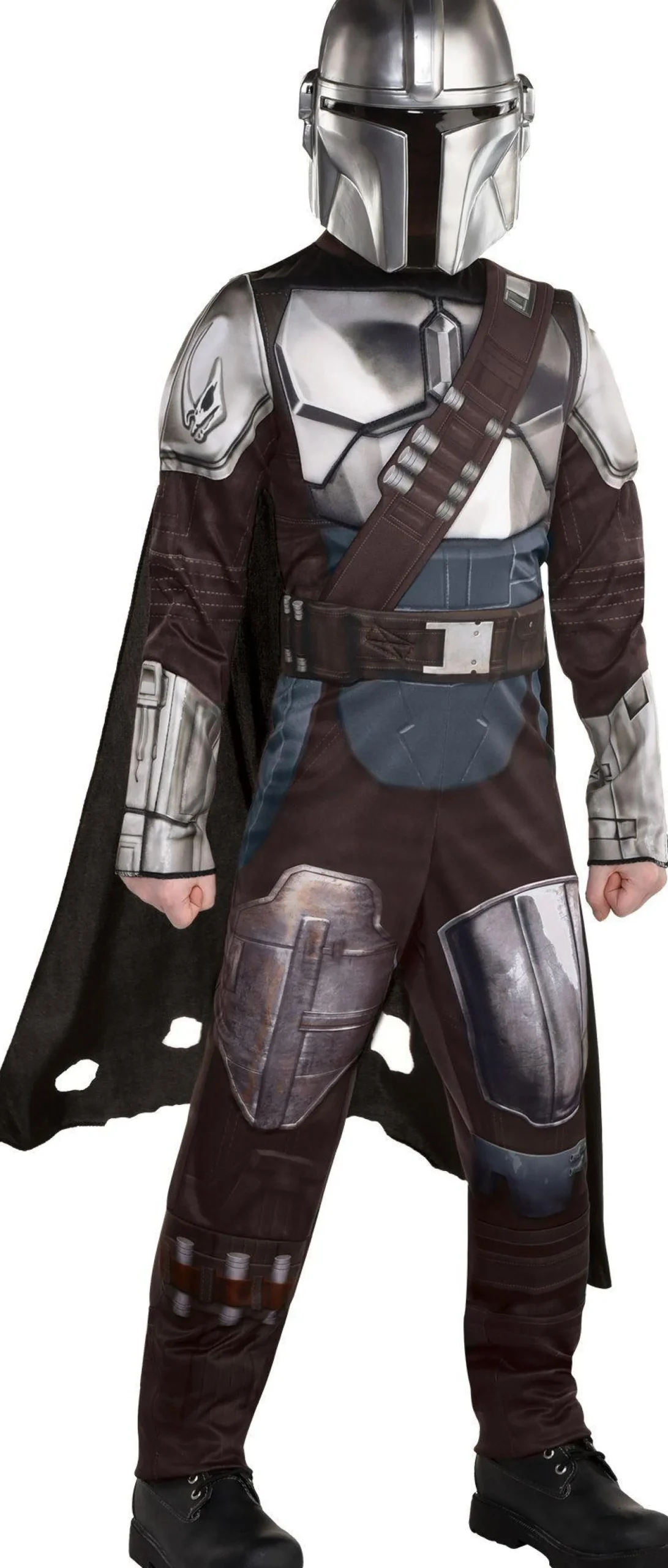 Party City Kids' Mandalorian Deluxe Costume - Star Wars: The Mandalorian Season 2|Boy Star Wars