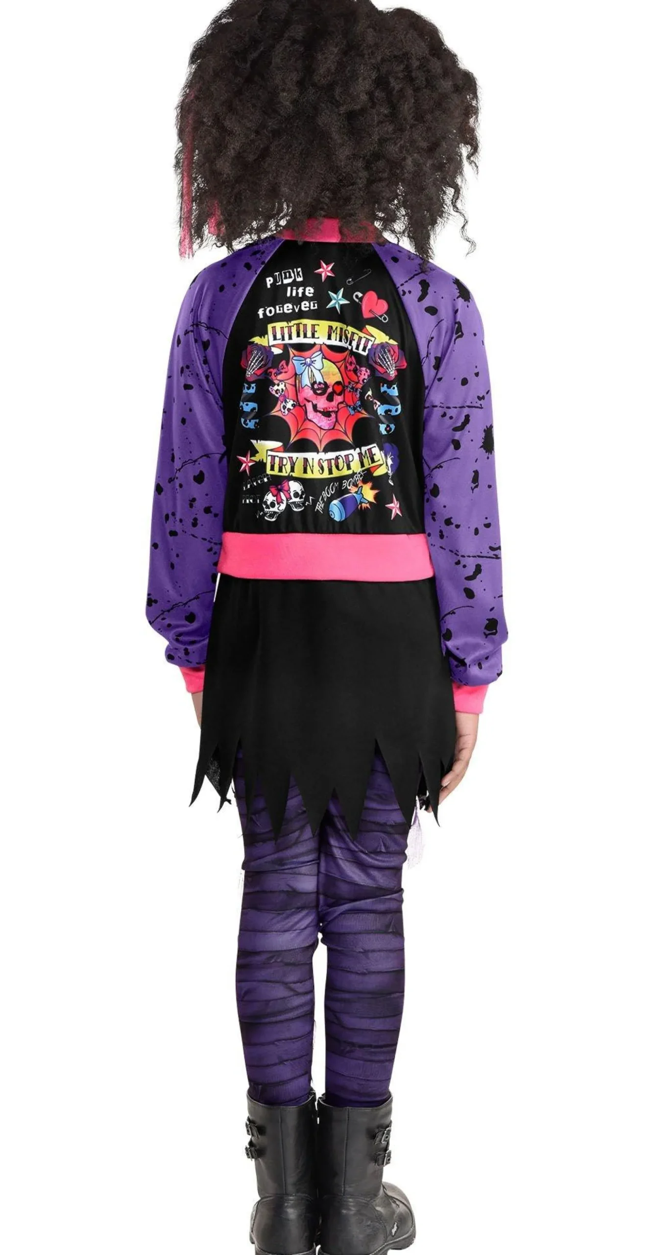 Party City Kids' Punk Zombie Costume|Girl Scary