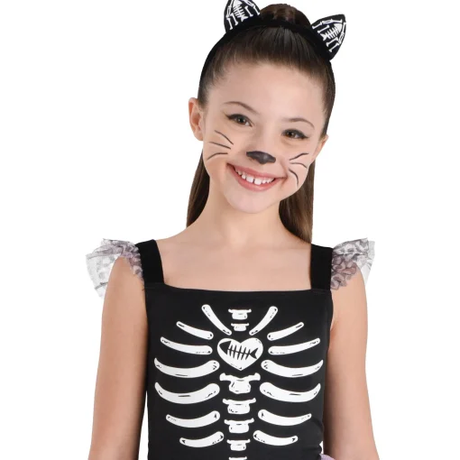 Party City Kids' Skeleton Cat Transforming Costume|Girl Animal & Bug