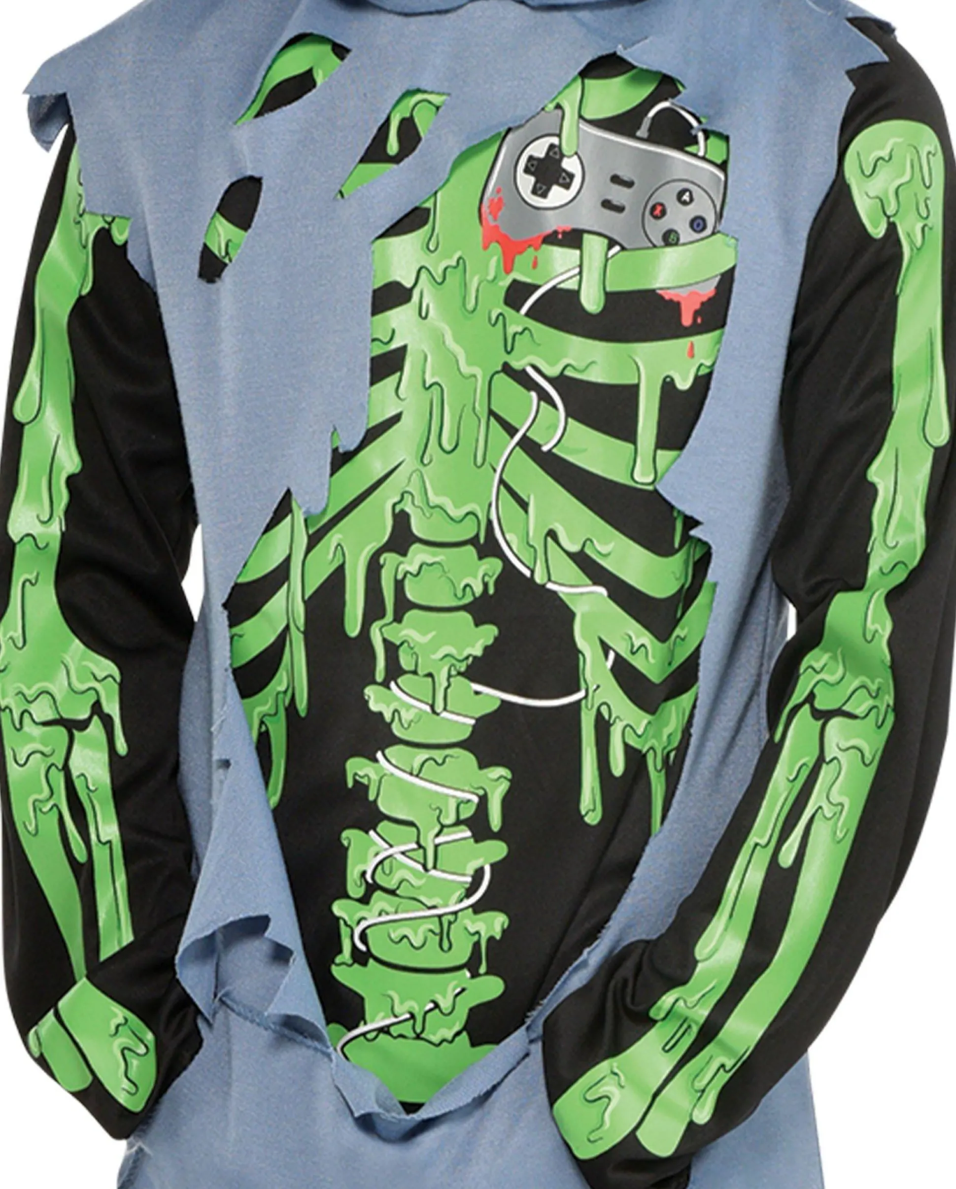 Party City Kids' Zombie Gamer Glow-In-The-Dark Costume|Boy Scary