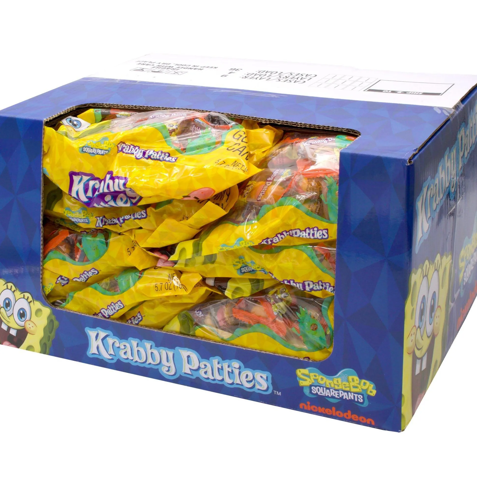 New Krabby Patty Gummy Candy Bag, 5.08Oz - Spongebob Squarepants Bulk Candy