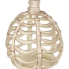 Party City Large Bone Plastic Pumpkin, 11In| Boneyard Glam