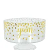 Online Large Metallic Gold Polka Dots Plastic Trifle Container Candy Buffet By Color