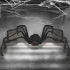 Party City Light-Up Animated Giant Walking Spider Fabric & Foam Decoration With Sounds, 39.4In| Spiders & Webbing
