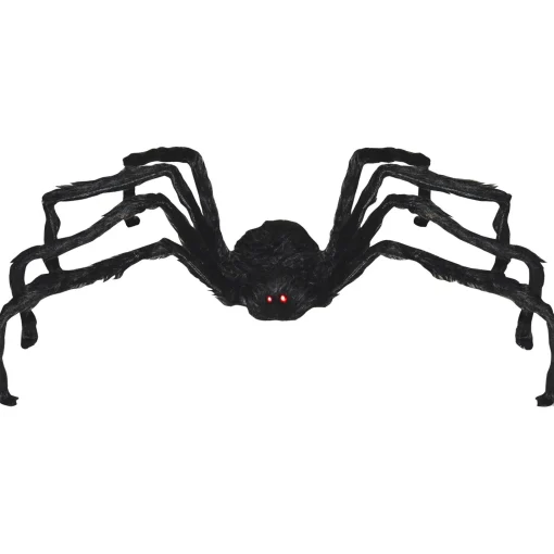 Party City Light-Up Animated Giant Walking Spider Fabric & Foam Decoration With Sounds, 39.4In| Animatronics