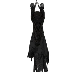 Party City Light-Up Animated Plague Doctor Plastic & Fabric Hanging Decoration With Sounds, 53In| Animatronics
