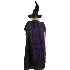 Party City Light-Up Cackling Witch Hanging Halloween Decoration, 6Ft| Hanging Decorations