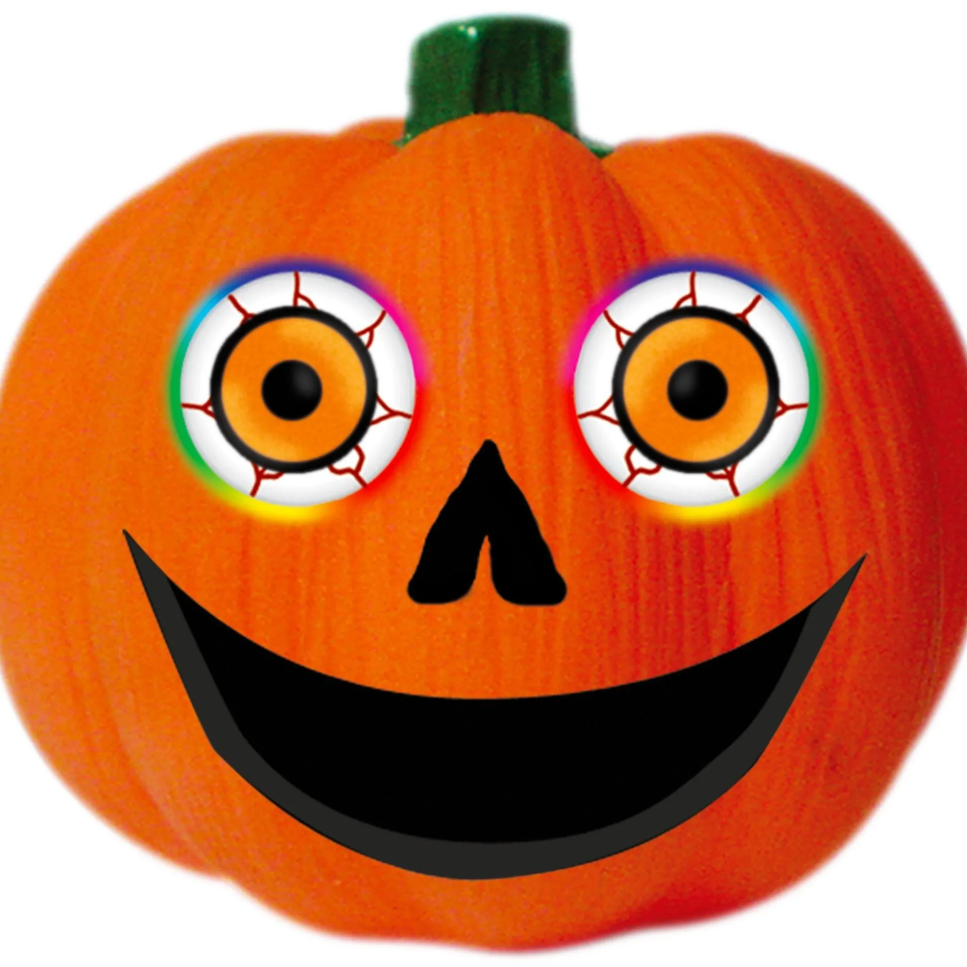Party City Light-Up Color Changing Pumpkin Eyeballs 2Ct| Strobe Lights & Black Lights