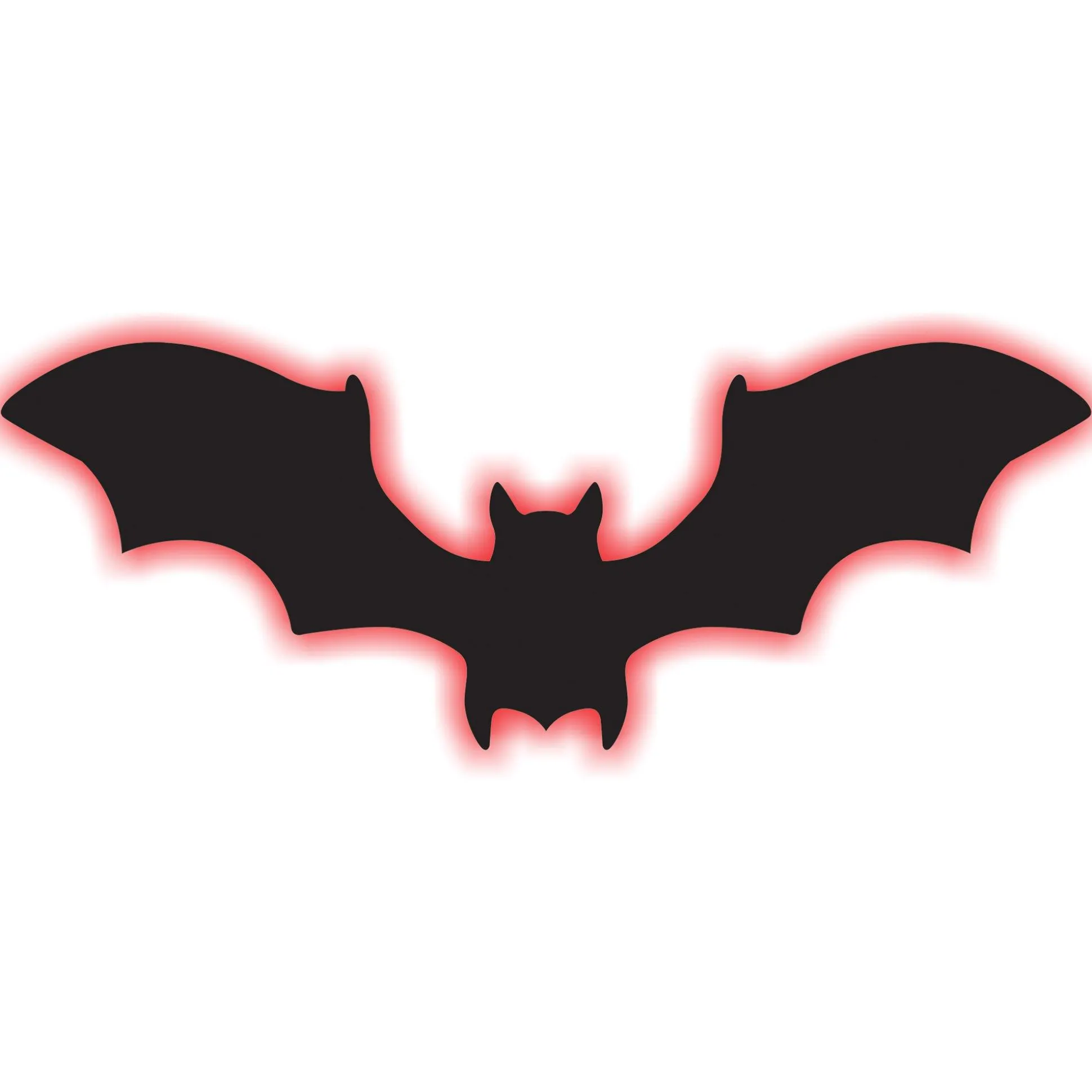 Party City Light-Up Fiberboard Led Bat Sign, 16.6In X 6.1In| Strobe Lights & Black Lights