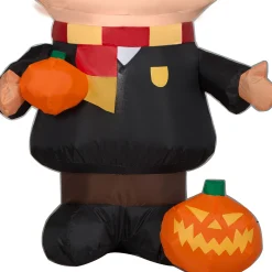 Party City Light-Up Halloween Harry Potter Inflatable Yard Decoration, 3Ft| Harry Potter Hogwarts