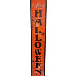 Party City Light-Up Happy Halloween Mdf Porch Sign, 42In| Yard Stakes & Signs
