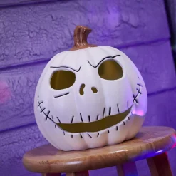 Party City Light-Up Jack Skellington Jack-O'-Lantern - The Nightmare Before Christmas| Home Décor