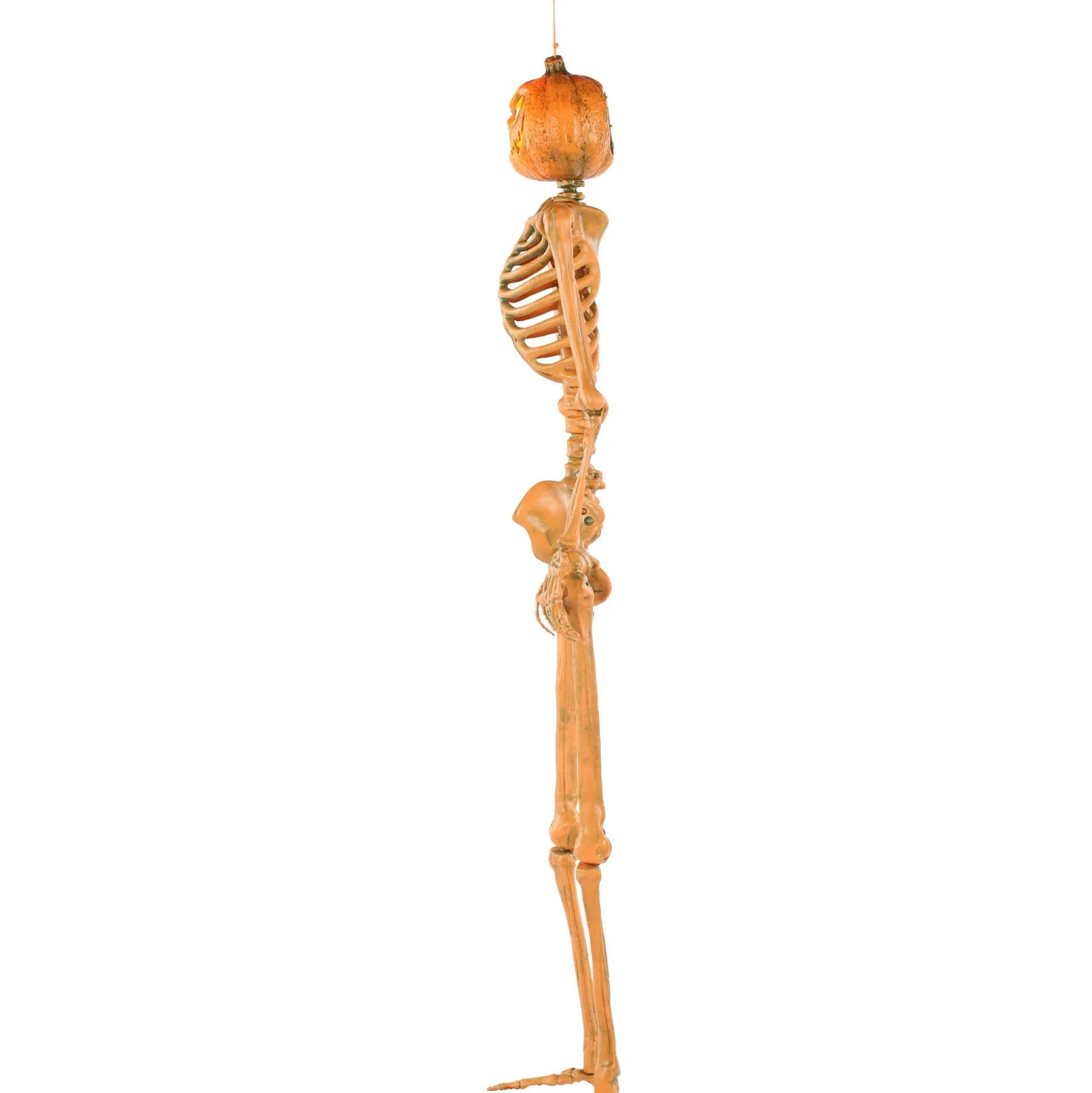 Party City Light-Up Midnight Pumpkin Led Plastic Skeleton, 5Ft| Hanging Decorations