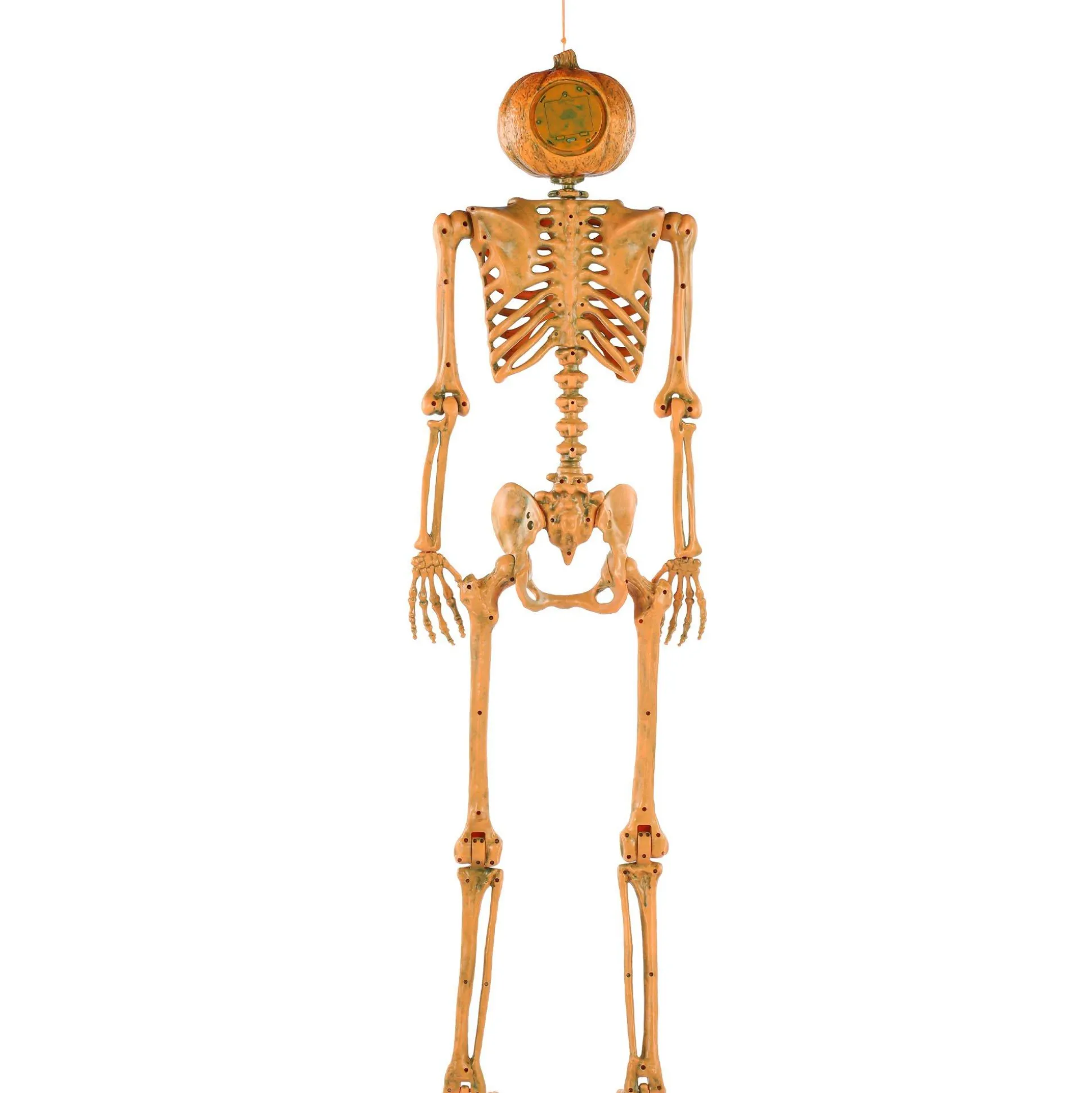 Party City Light-Up Midnight Pumpkin Led Plastic Skeleton, 5Ft| Hanging Decorations