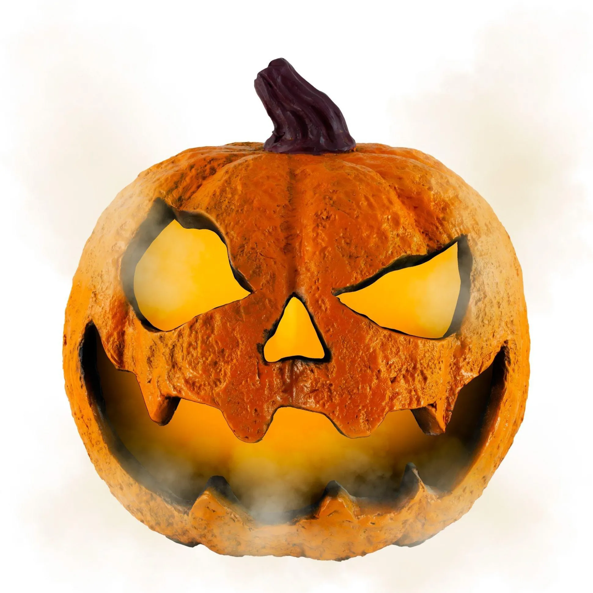 Party City Light-Up Misting Jack-O'-Lantern Plastic Decoration, 8.75In X 9In| Home Décor