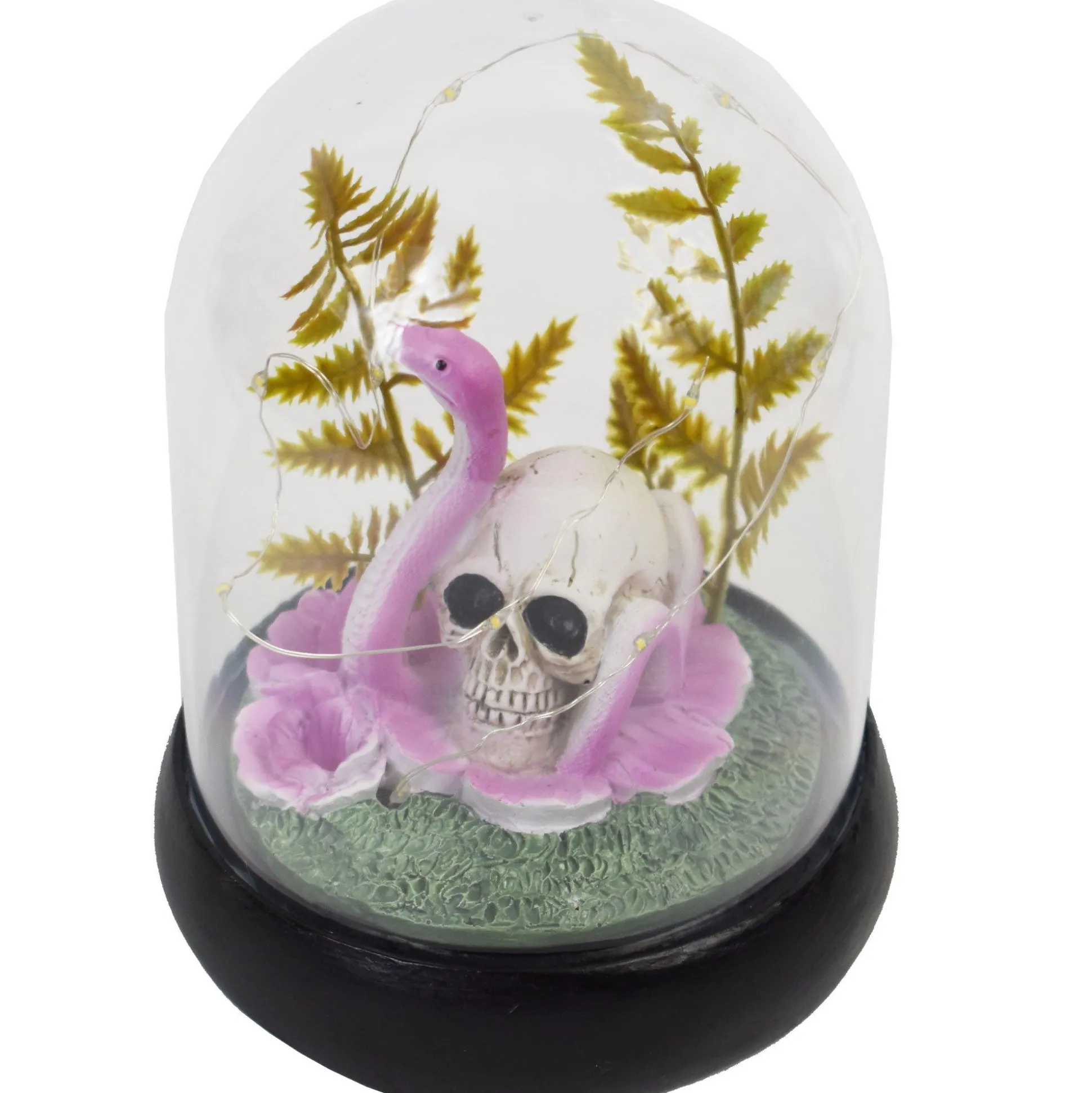 Party City Light-Up Resin Skull & Snake Dome, 6In X 5In| Table Décor & Centerpieces